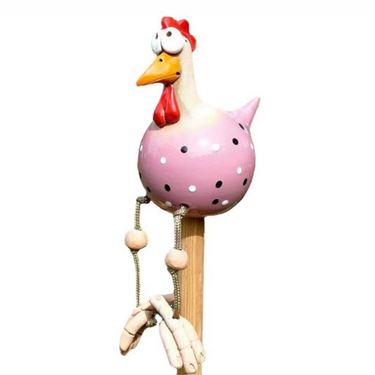 Quirky Outdoor Resin Chicken Yard Decoration - Hehif