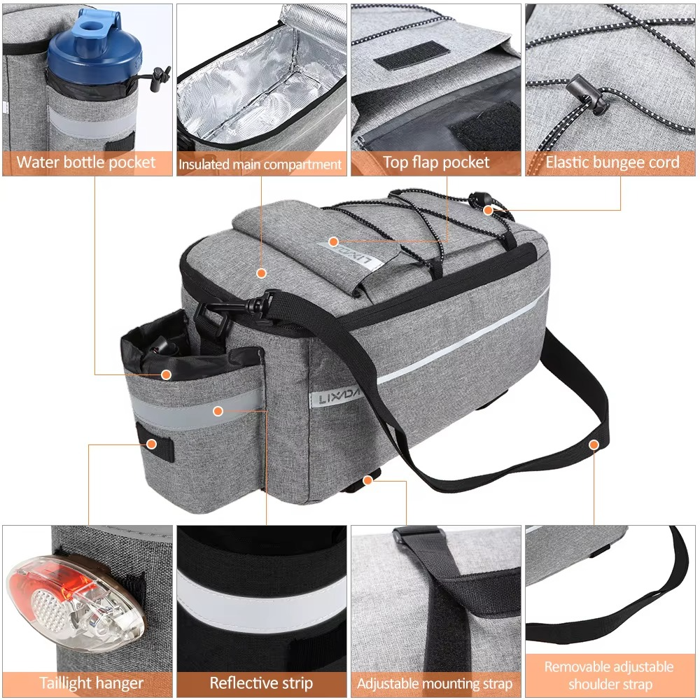 Waterproof Bike Cooler Bag and Cargo Carrier