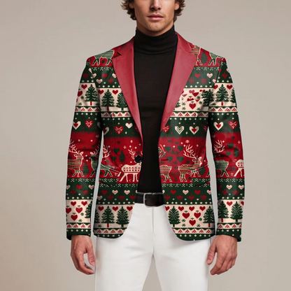 Men's Classic Holiday Blazer Jacket - Hehif