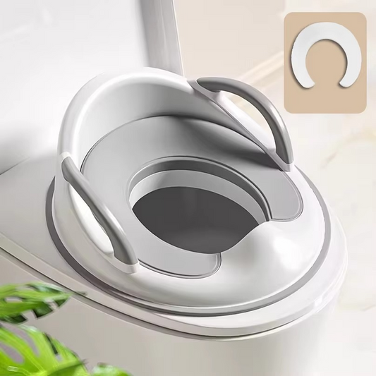 Safe and Soft Potty Training Seat with Grip Handles - Hehif