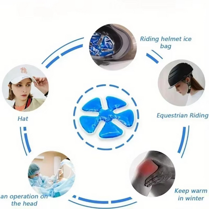 Flexible Cold Gel Ice Pack for Sports Helmets and Caps