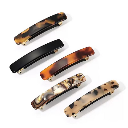Classic Animal Print Hair Barrettes