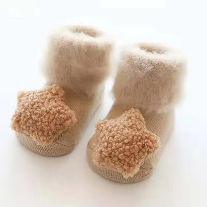 Soft Fleece Baby Socks for Warmth and Grip