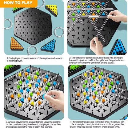 Fun Triangle Chess Battle Board Game for Family