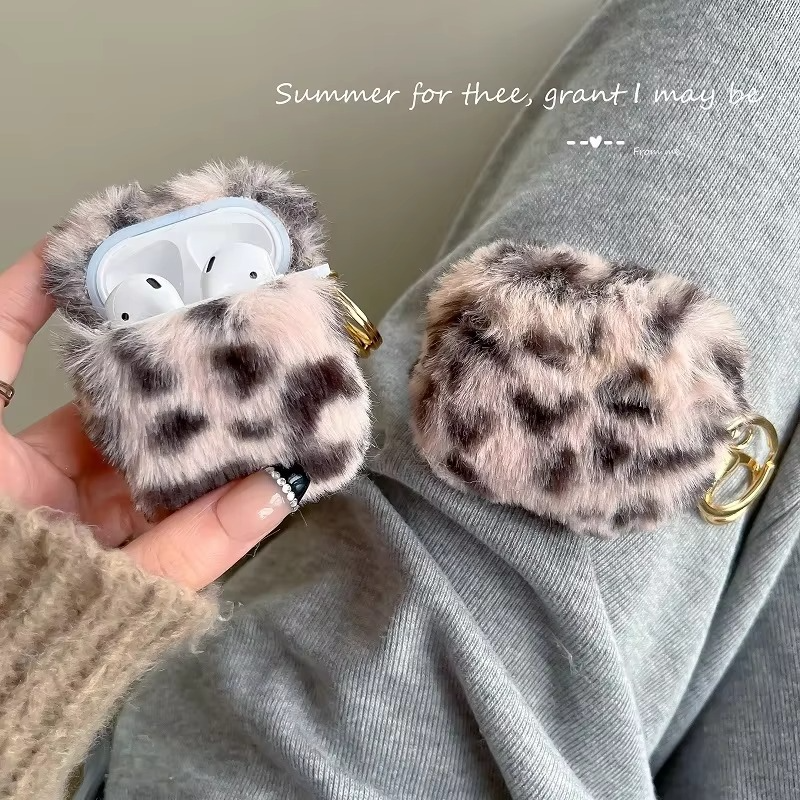 Fuzzy Animal AirPods Cover, Premium Faux Fur Case