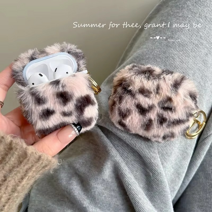 Fuzzy Animal AirPods Cover, Premium Faux Fur Case