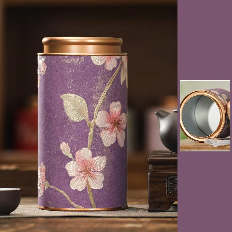Decorative Floral Tea Storage Container