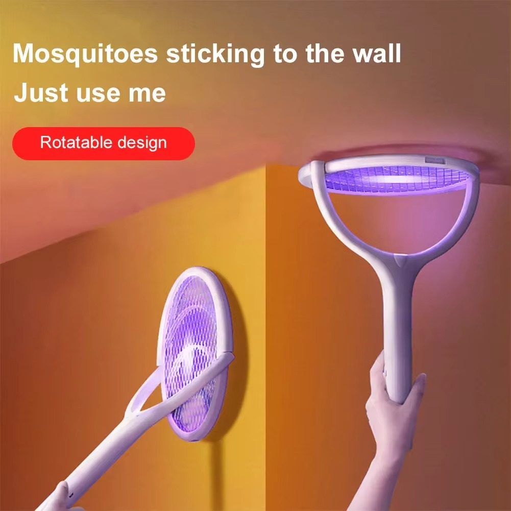 Portable LED Bug Zapper Lamp and Racket