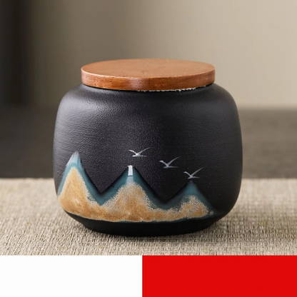 Beautiful Porcelain Tea Storage Jar Gift Set