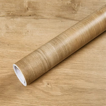 Easy Peel Wood Pattern Wall Paper Roll