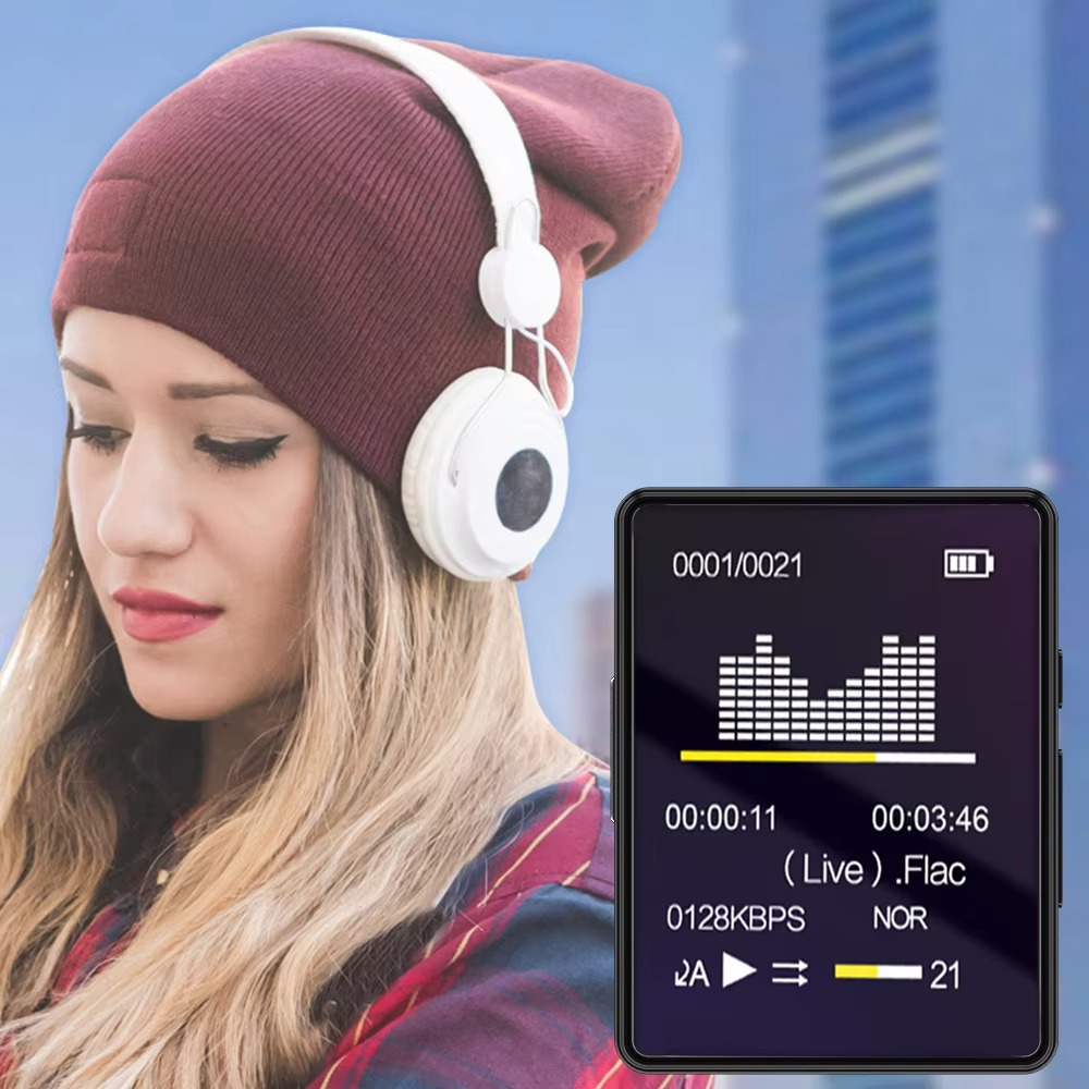 Compact Wireless Music Player with LED Display
