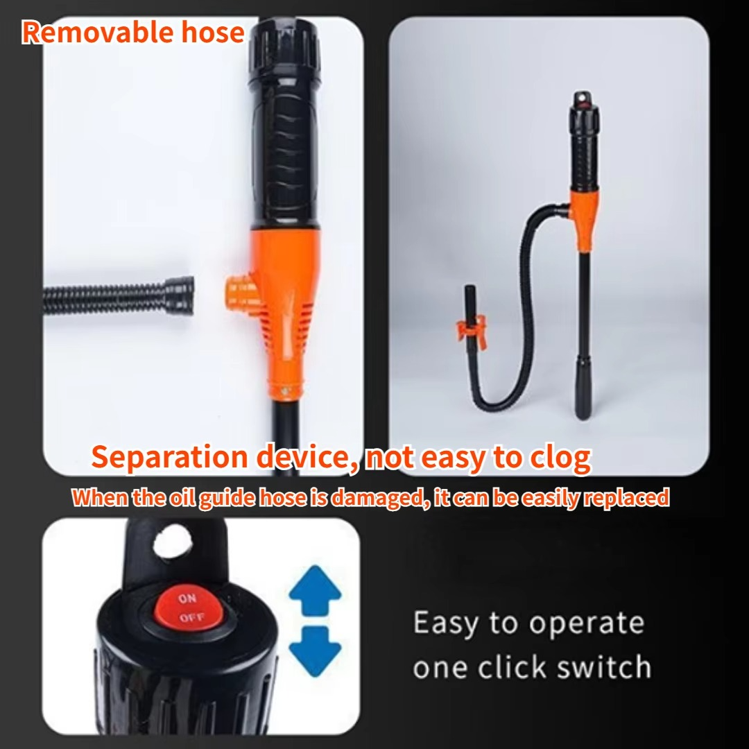 Compact Electric Oil Pump with Flexible Tube