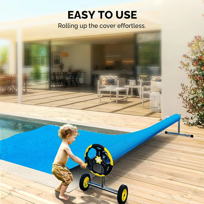 Easy Roll Up Pool Solar Blanket Reel System