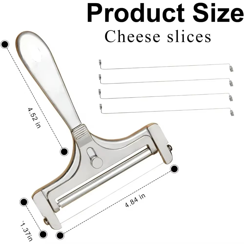 Professional Cheese Cutter with Adjustable Slice Control