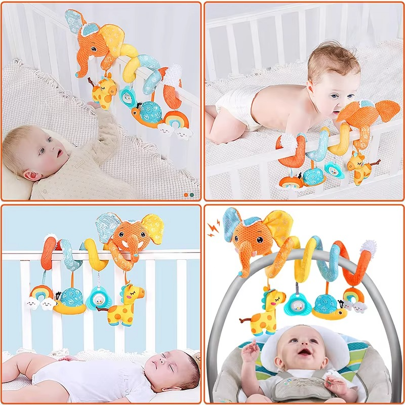 Fun Baby Car Toy with Spiral Teether Activity Center