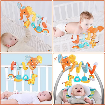 Fun Baby Car Toy with Spiral Teether Activity Center