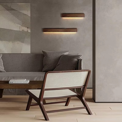 Rustic Wood LED Wall Lamp for Home Decor