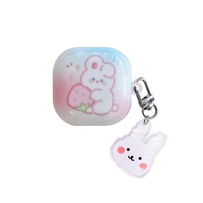 Compact Earbud Pouch with Keychain for Samsung Buds
