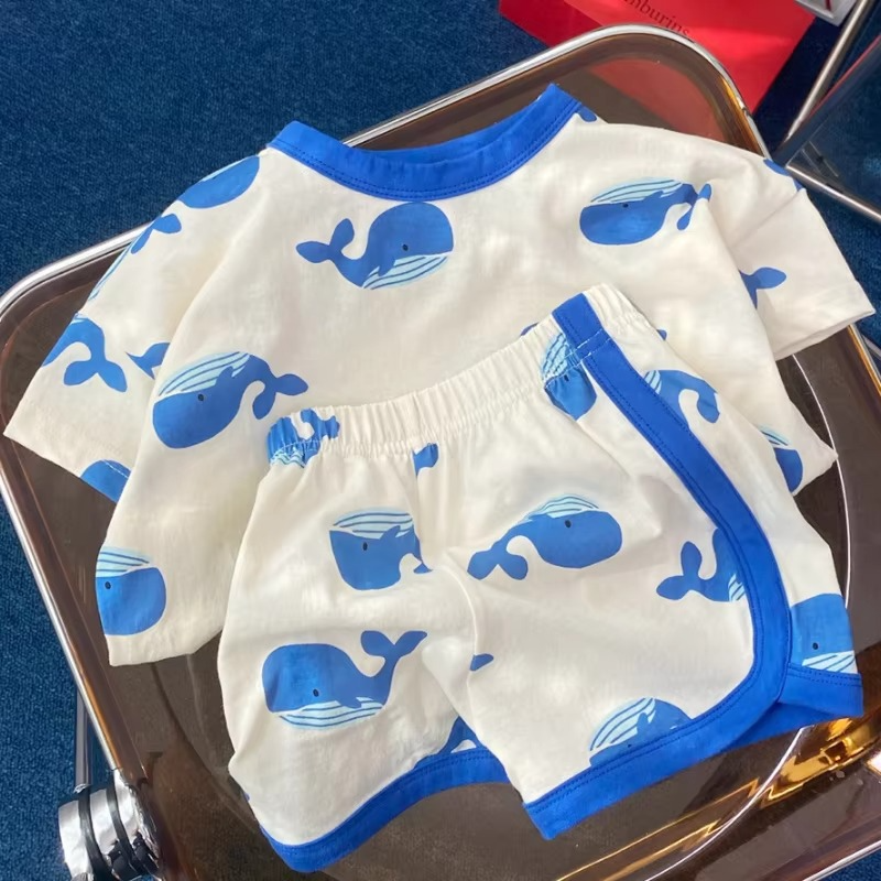 Soft Baby Summer Clothing Set, Breathable Top and Shorts