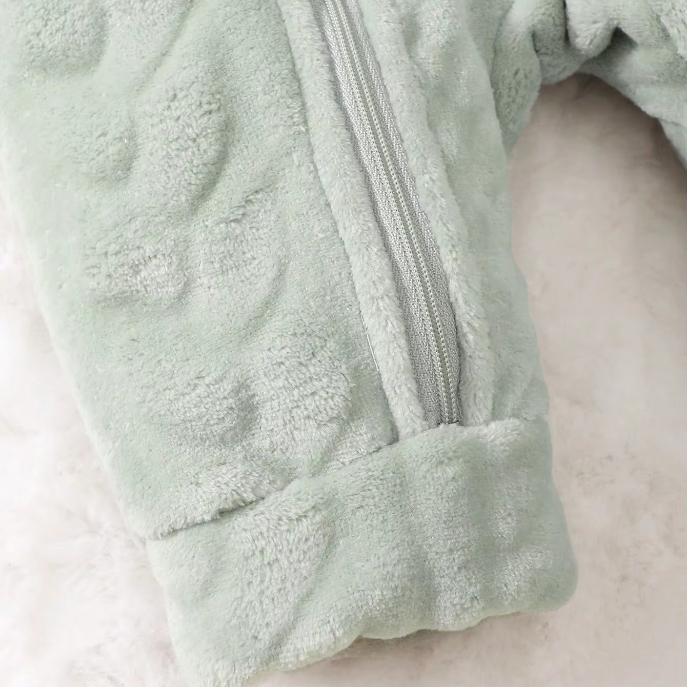 Soft Warm Hoodie Sleepsuit for Baby Boys