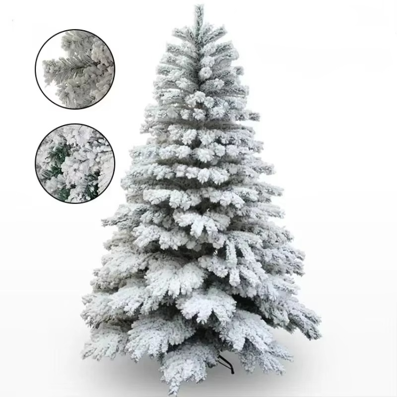 Festive Snowy Christmas Tree for Home Decor