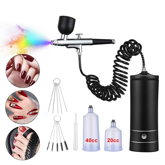 Compact Portable Air Spray Gun for Beauty and Crafts - Hehif