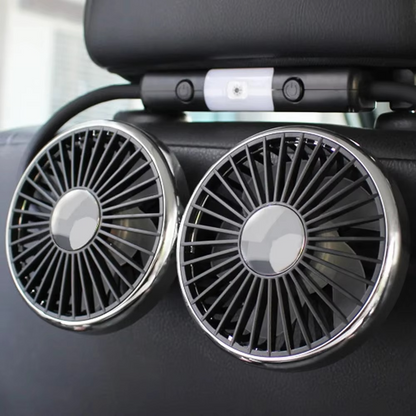 Cooling Car Vent Fan with LED Lights Adjustable