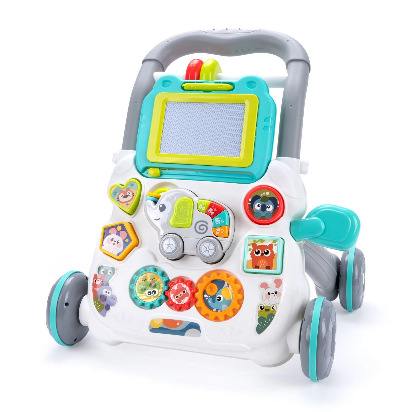 Interactive Baby Walker with Music and Play Table for Toddlers