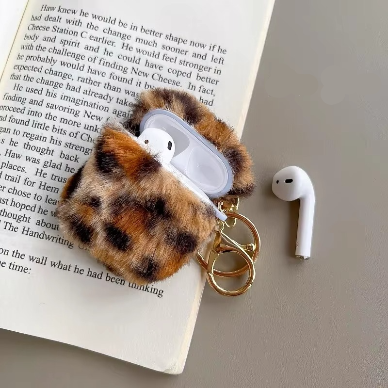 Fuzzy Animal AirPods Cover, Premium Faux Fur Case
