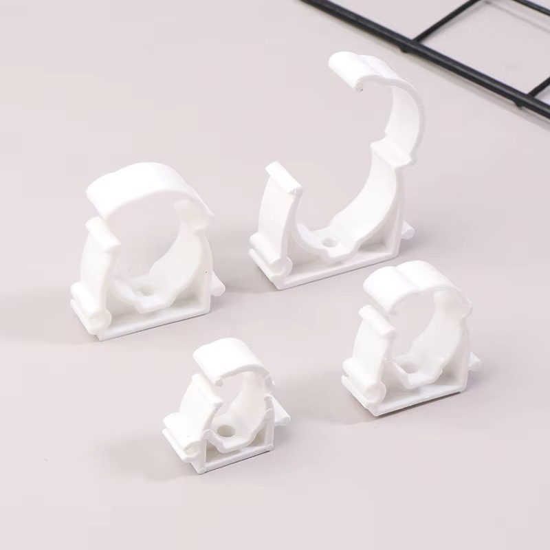 Durable PPR Pipe Clamp Sets with Safety Covers, 20 Pack