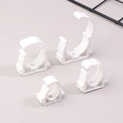 Durable PPR Pipe Clamp Sets with Safety Covers, 20 Pack