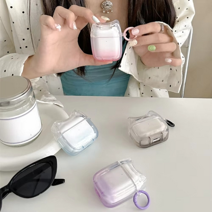 Colorful Clear Soft Earbuds Case