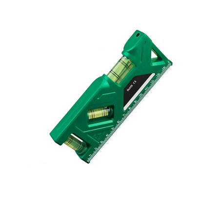 Compact Magnetic Torpedo Level with Protractor