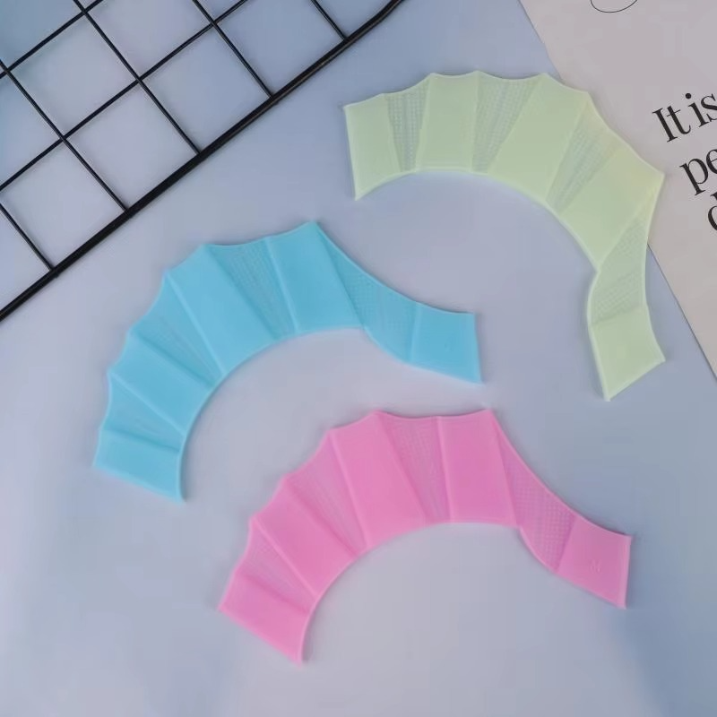 Soft Silicone Swimming Paddles for Adults and Kids - Hehif