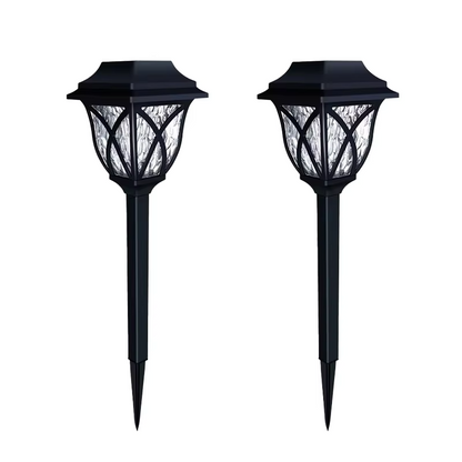 Outdoor Solar LED Yard Lights 2-Pack