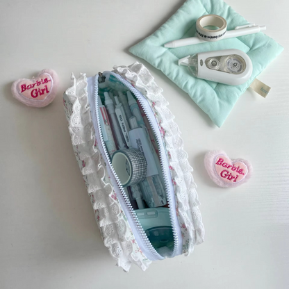 Pretty Floral Big Pencil Storage Bag