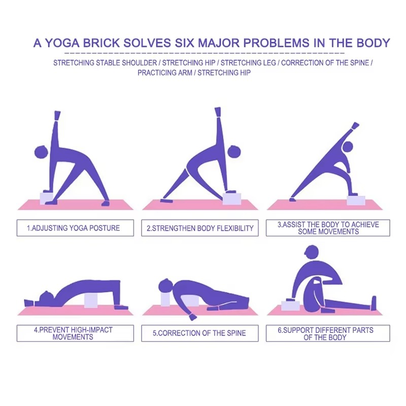 Soft Foam Exercise Block for Yoga and Fitness