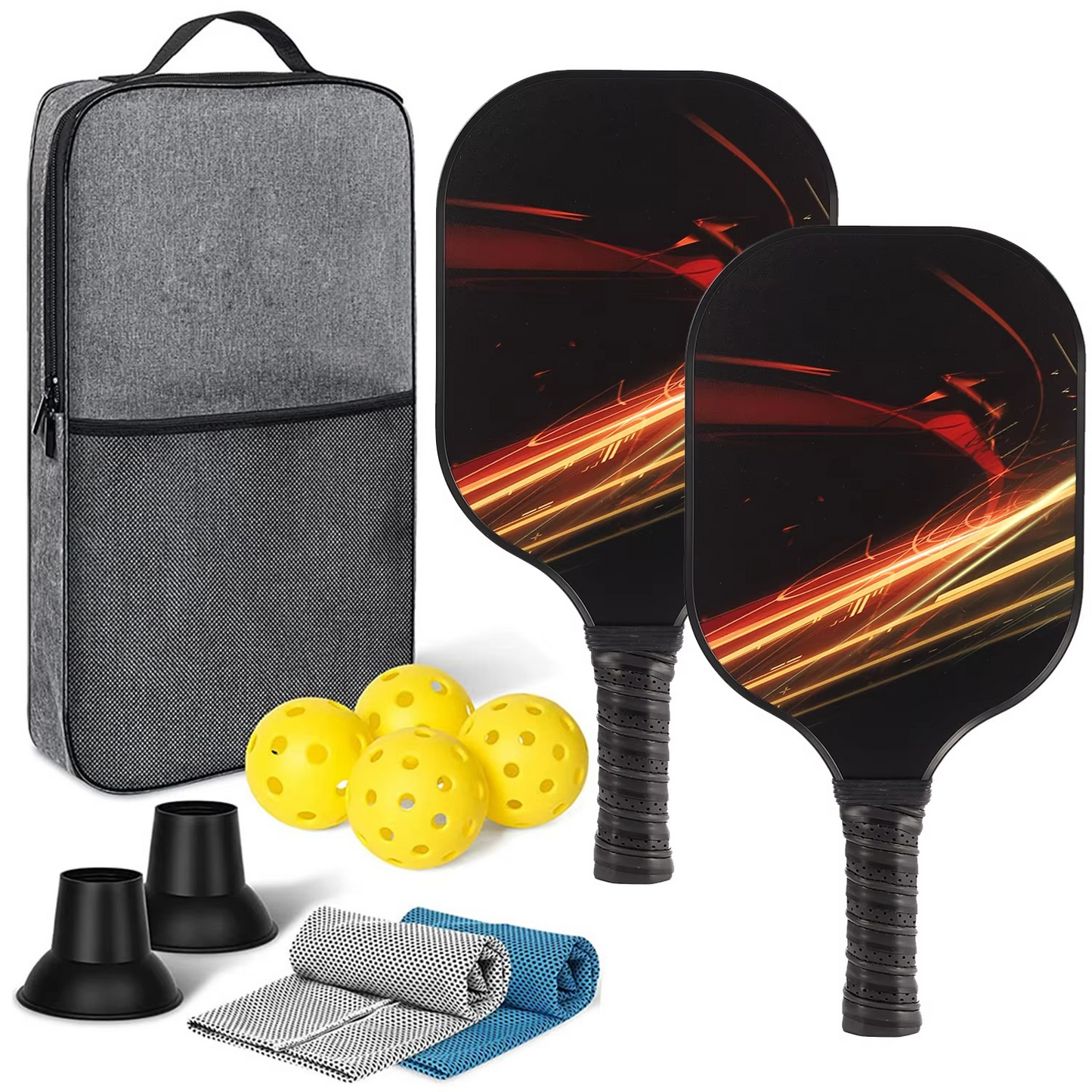 Durable Graphite Pickleball Paddle Set for Outdoor Use