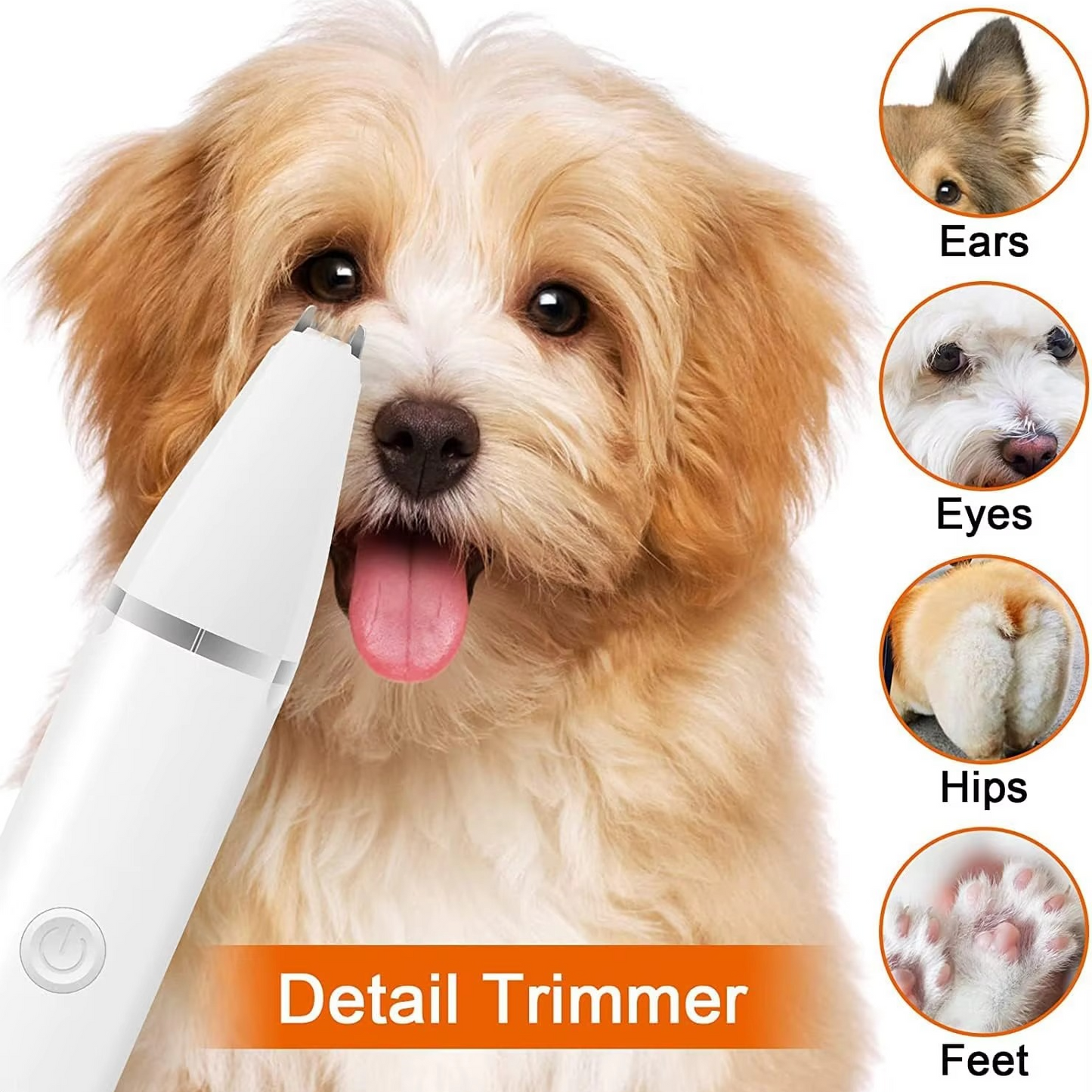 Complete Pet Care Set: Silent Trimmer, Nail File & Grooming Kit