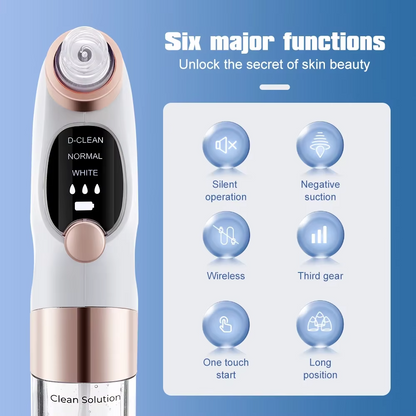 Portable Pore Cleanser with Rechargeable Suction Power