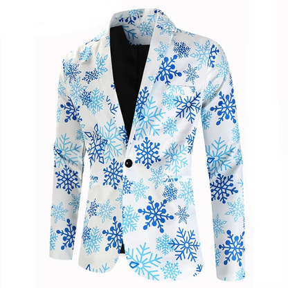 Festive Holiday Party Blazer Jacket for Men