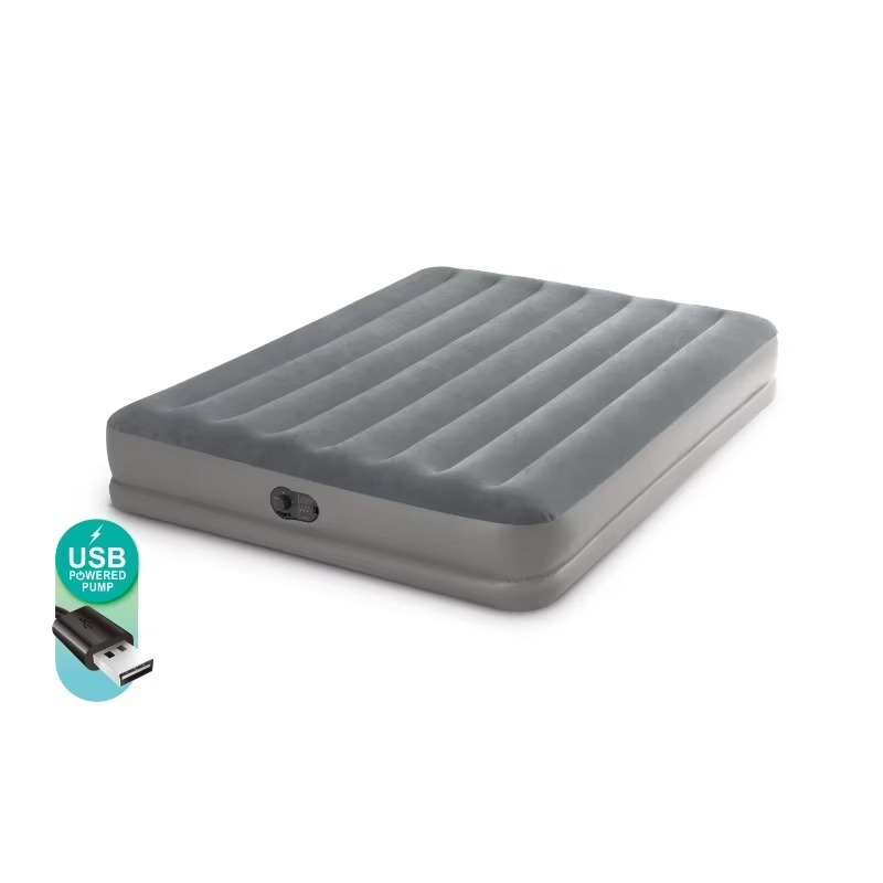 Comfortable Queen Size Inflatable Bed with USB Air Pump - Hehif