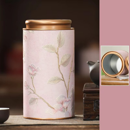 Decorative Floral Tea Storage Container