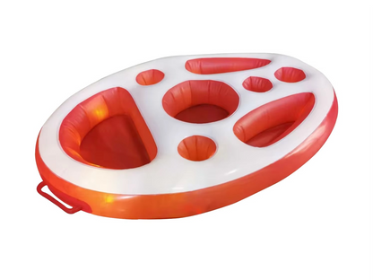 Floating Pool Bar with Cup Holders and Tray