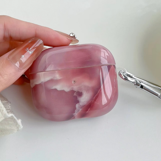 Sleek Bluetooth Case for AirPods with Stone Pattern - Hehif