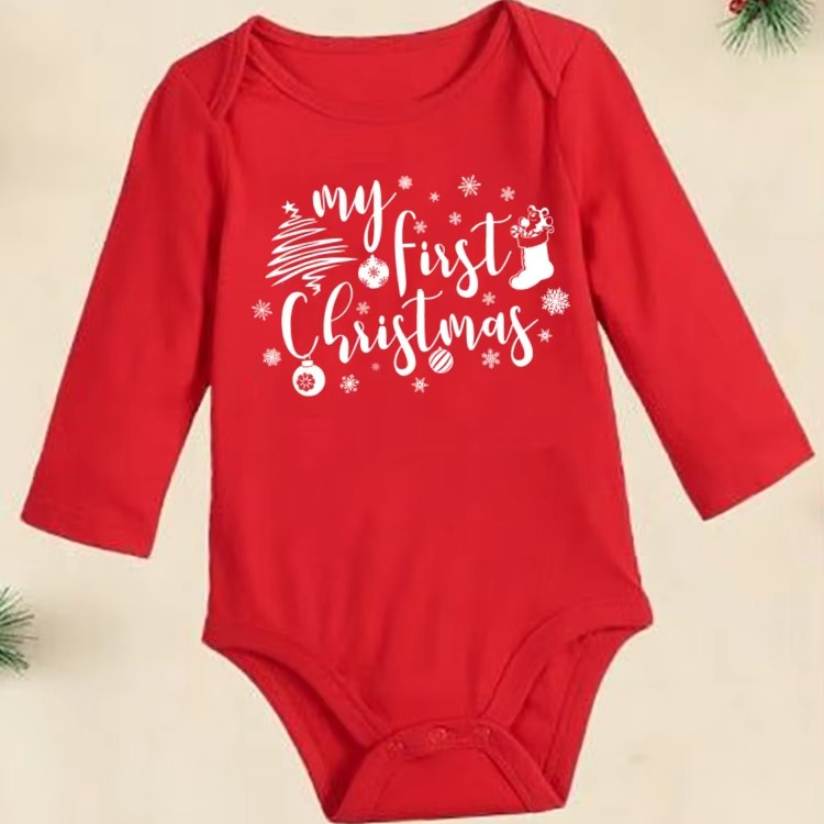 Adorable Holiday Reindeer Baby Onesie