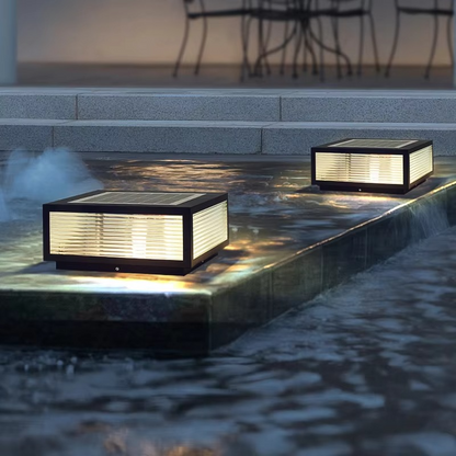 Bright Outdoor LED Solar Powered Light Fixture