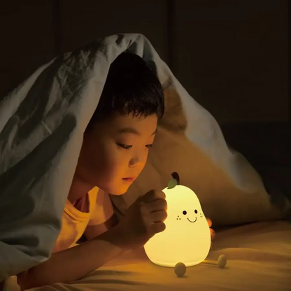 Gentle Color Changing Silicone Pear Lamp