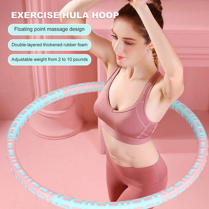 Adjustable Metal Hula Hoop for Home Workout Exercise
