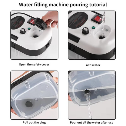 Portable Heavy Duty Steam Cleaner 2500W Large Tank